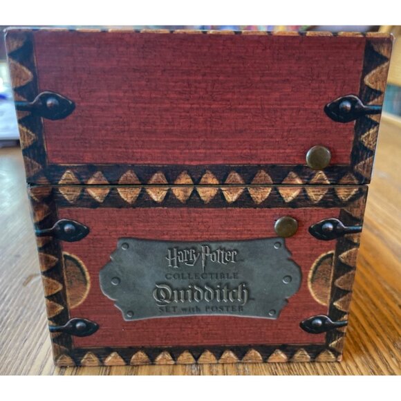 Harry Potter Quidditch Collectible Set With Poster In Decorative Chest For Wizar - Picture 7 of 7
